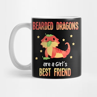 Bearded Dragon Girls Best Friend Gift Design Reptile Print Mug